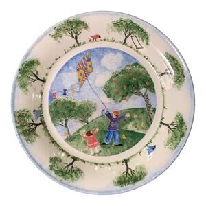 Vintage Nikko Remember When 8" Salad Plate Kite Replacement Deb Mores 1999 Japan